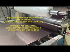 Hoogwaardige PUR-hotmelt verwijdert overtollig PVC vrijwel tegelijkertijd na het lamineren